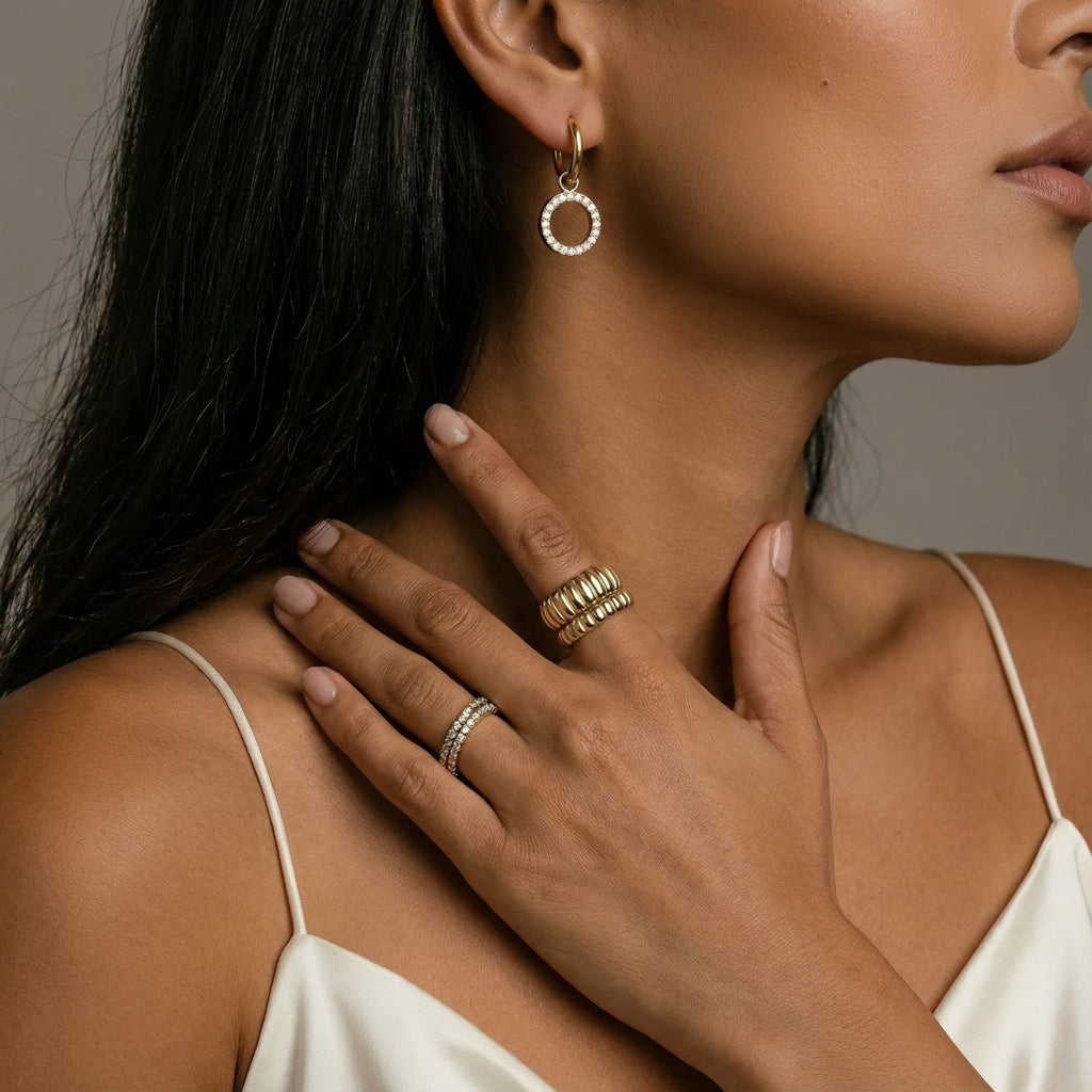 Halo Circle Hoops | Soléra & Co