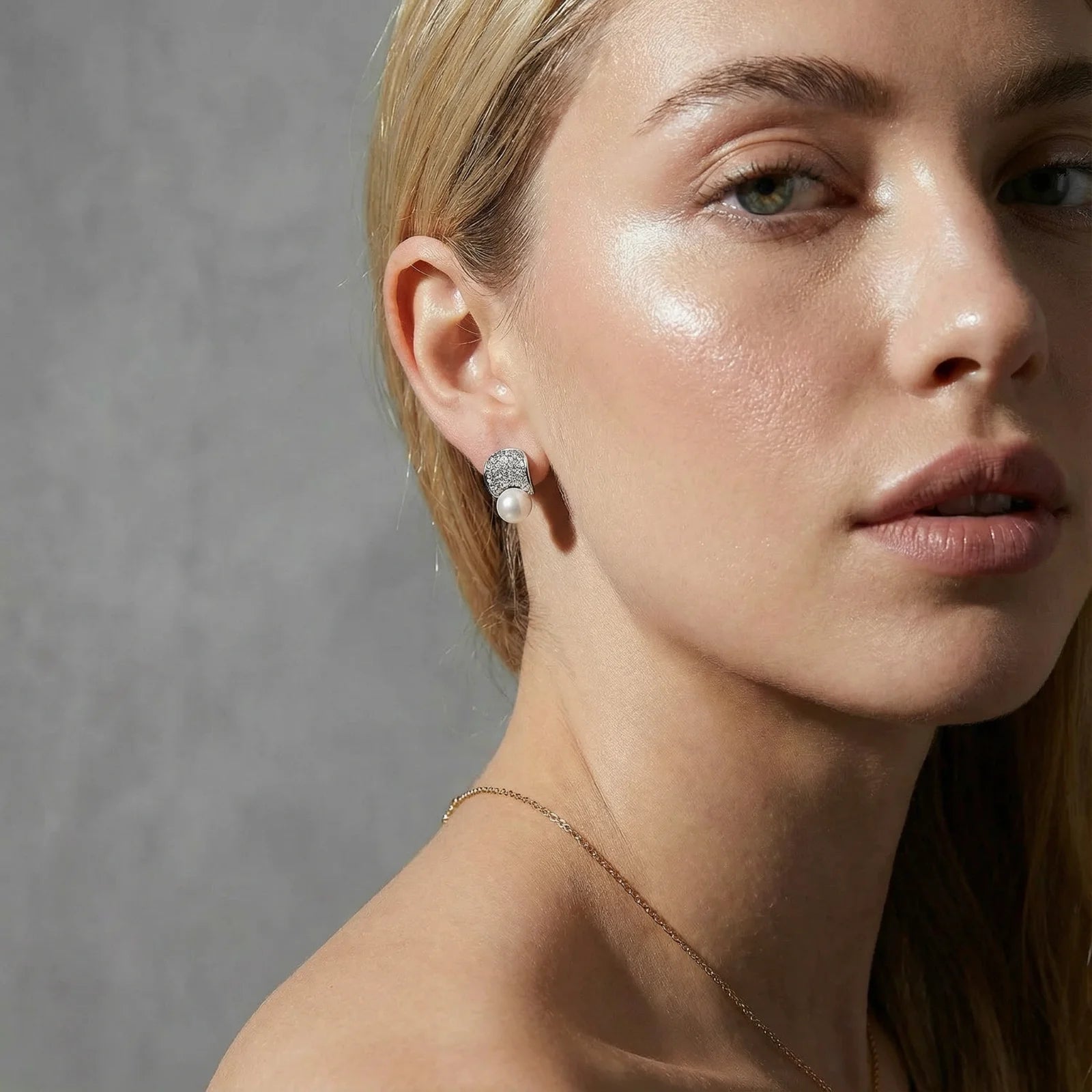Luna Pearl Dome Studs | Soléra & Co