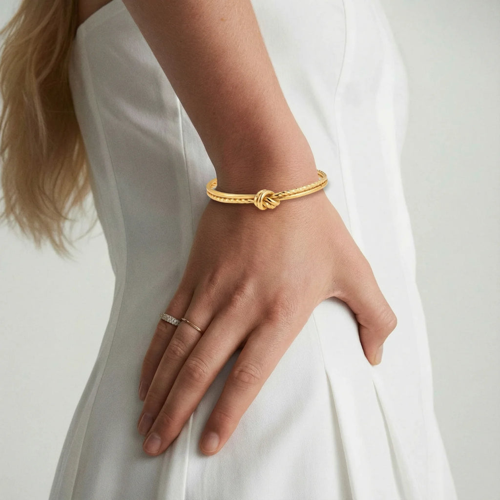Golden Knot Cuff | Soléra & Co