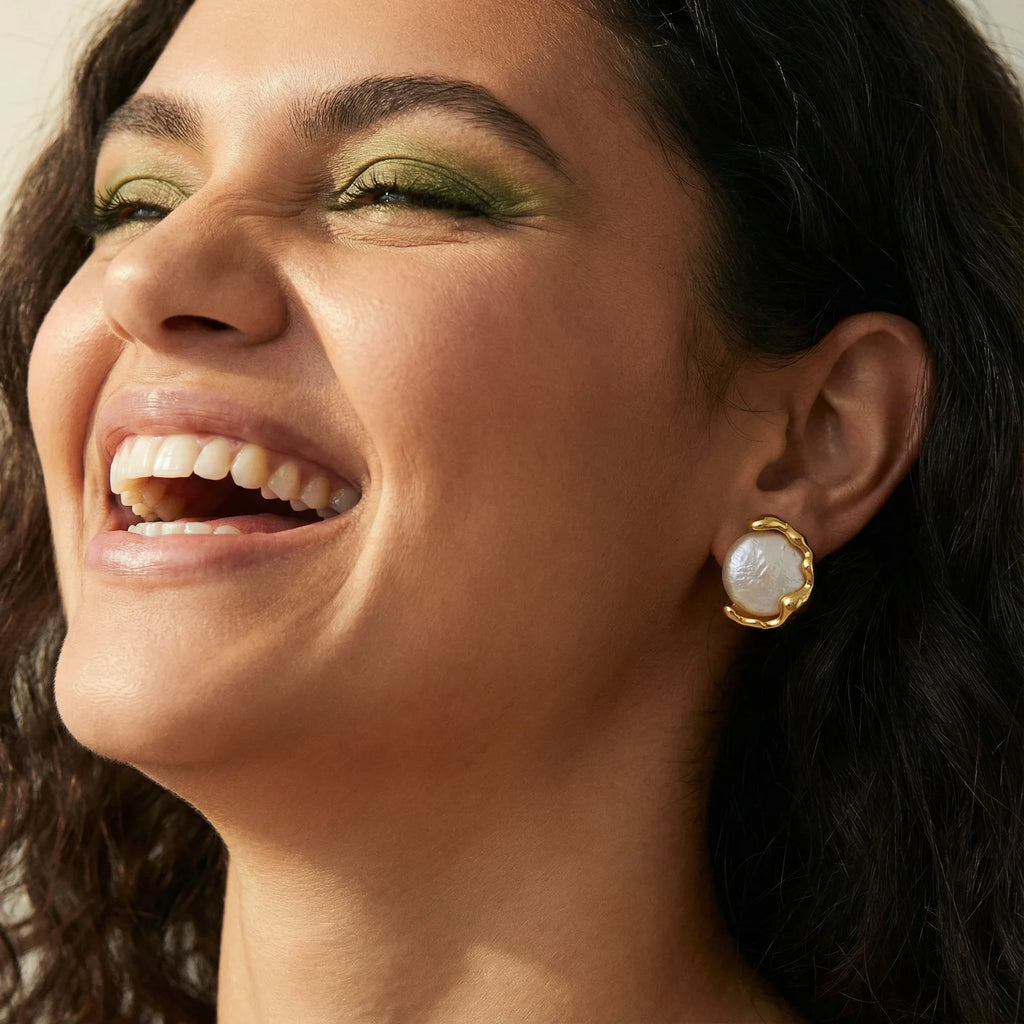 Pearl Embrace Studs | Soléra & Co