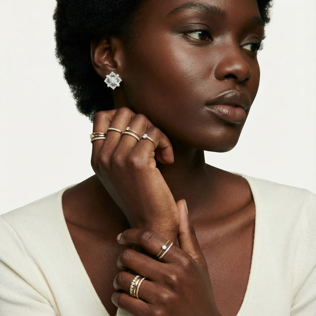 Celestial Pearl Cross Studs | Soléra & Co