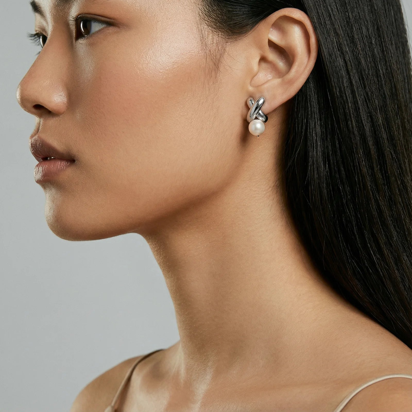 Infinity Pearl Studs | Soléra & Co